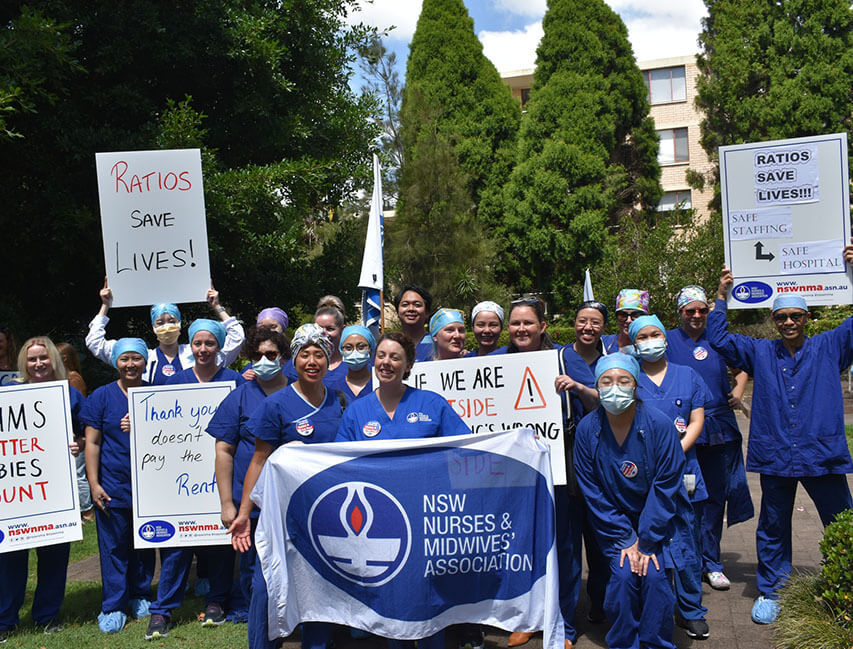 Mater nurses stage strike action